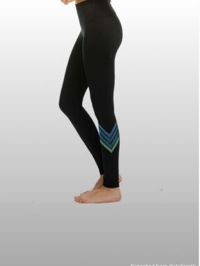 SOLD OUT! Aviator Nation M Blue Chevron Full Length Leggings